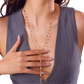 Multicolor Crystal Geometric Gold Pendant Necklace