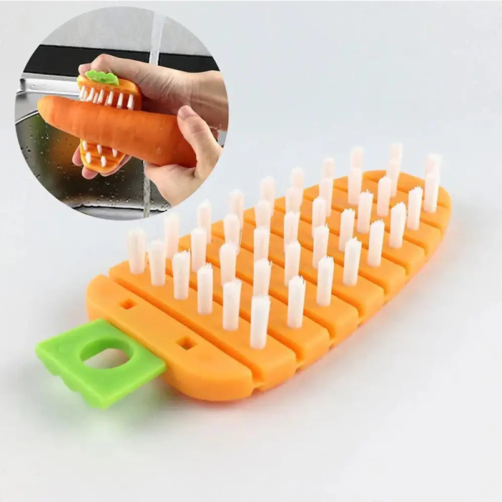 Flexible Silicone Vegetable and Fruit Cleaning Brush