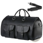 Multifunctional Canvas and Leather Folding Travel Duffel Bag