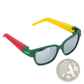 Multifunctional Rectangular Sunglasses with Removable Storage Tube