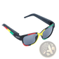 Multifunctional Rectangular Sunglasses with Removable Storage Tube