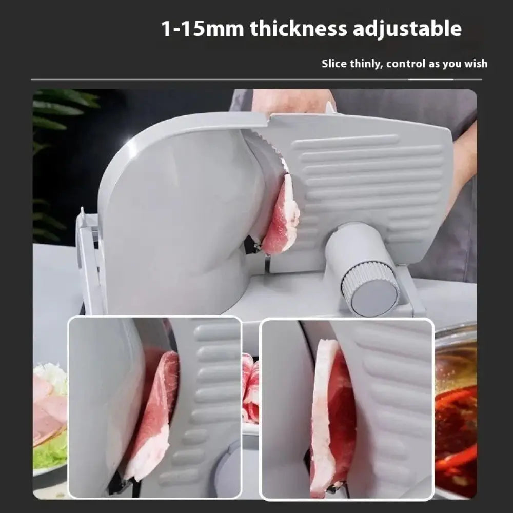 Adjustable Electric Meat and Deli Slicer with Precision Blade