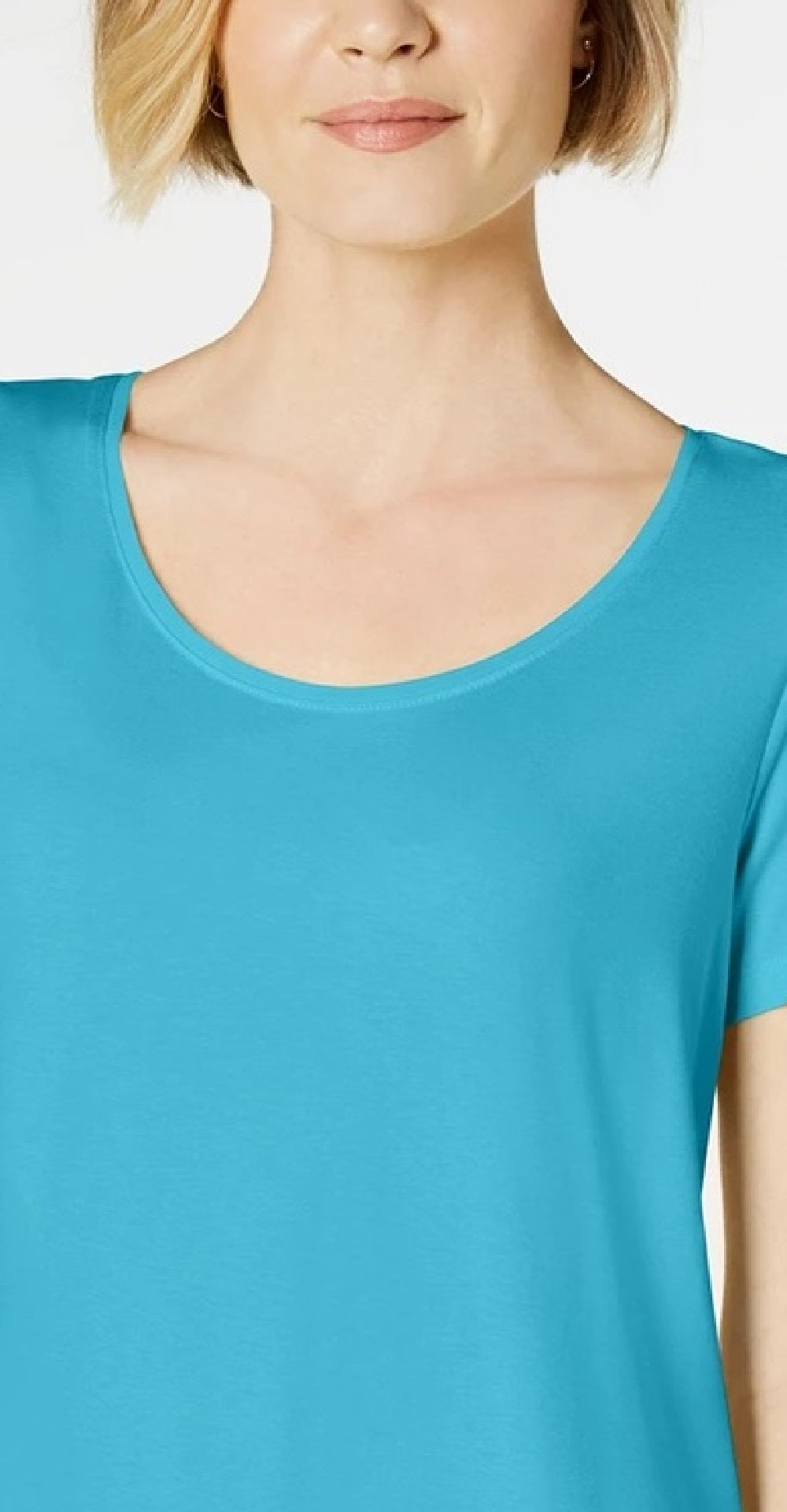 JM Collection Women's Cold-Shoulder Top Navy Size X-Large