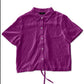 Alfani Women's Drawstring Hem Shirt Pink Size X-Large