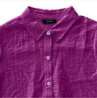 Alfani Women's Drawstring Hem Shirt Pink Size X-Large