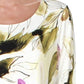 Alfani Women's Floral-Print Point-Hem Top Black Size Extra Large