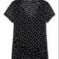 INC International Concepts Women's Double Layer V Neck Top Black Size Small