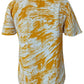 Alfani Women's Printed Surplice Flutter-Sleeve Top Yellow Size XX Large