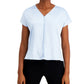 Alfani Women's V-Neck Top Dark Blue Size Large