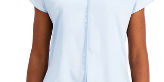 Alfani Women's V-Neck Top Dark Blue Size Large