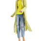 INC International Concepts Women's Long Fringed Cardigan Gold Size Large