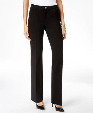 Anne Klein Women's Stretch Flare Leg Pants Black Size 14