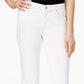 Style & Co Women's Curvy Fit Skinny Jeans Regular Short And Long Lengths White Size 14