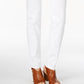 Style & Co Women's Curvy Fit Skinny Jeans Regular Short And Long Lengths White Size 14
