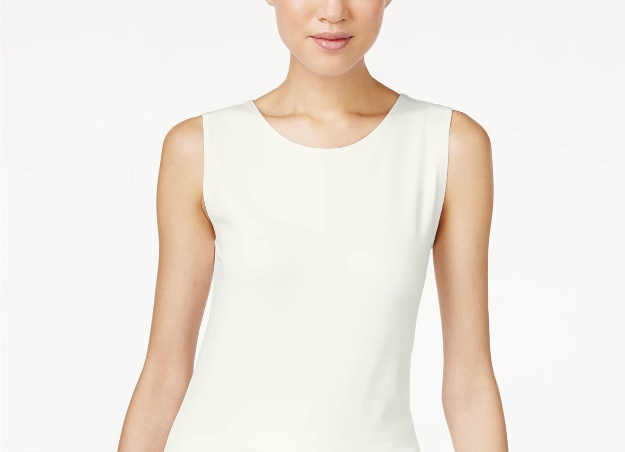 Alfani Women's Sleeveless Layering Tank Top Natural Size Medium