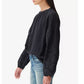 Lucky Brand Women's Lace Accent Cotton & Modal Knit Top Black Size Medium