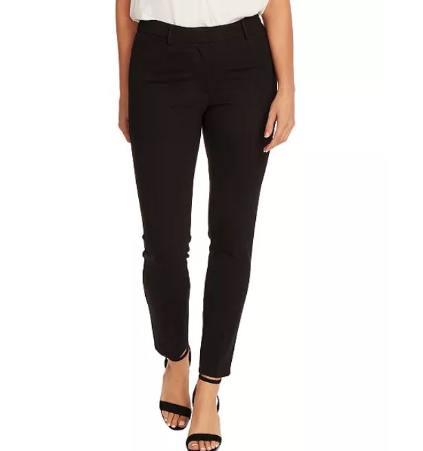 Vince Camuto Women's Ponte Slim Leg Pants Black Size 8
