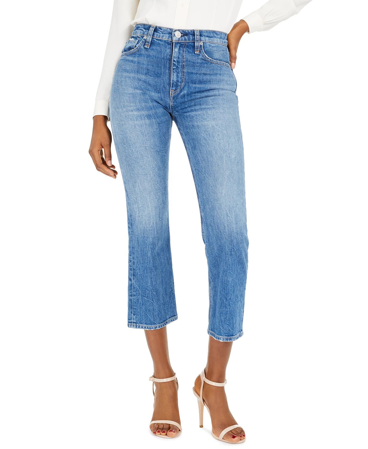 Hudson Jeans Women's Remi High-Rise Straight-Leg Jeans Blue Size 28