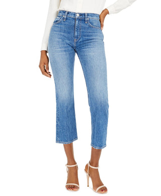 Hudson Jeans Women's Remi High-Rise Straight-Leg Jeans Blue Size 28