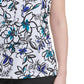 Calvin Klein Women's Plus Size Floral-Print Bow-Neck Top Blue Size 1X