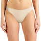 Charter Club Women's Everyday Cotton Lace Trim Thong Beige Size XX-Large