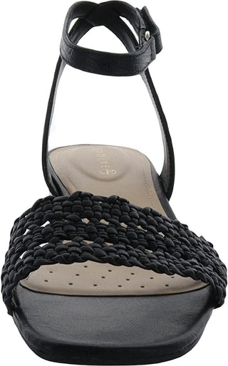 Easy Spirit Women's Evolve Ingrid2 Flat Sandal Black Size 7.5 W