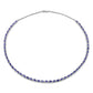 10.00 Carat Genuine Tanzanite .925 Sterling Silver Necklace