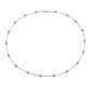 1.80 Carat Genuine Emerald .925 Sterling Silver Necklace