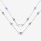 1.80 Carat Genuine Tanzanite .925 Sterling Silver Necklace