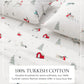 Turkish Cotton Christmas Flannel Sheet Set - Whittaker Collection