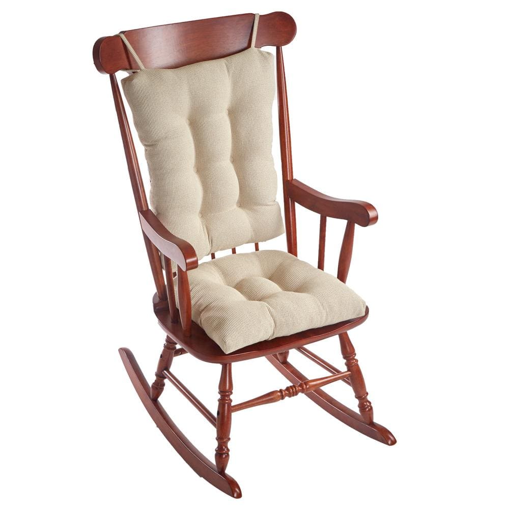 Klear Vu Gripper Jumbo Saturn Rocking Chair Cushion Set  Natural