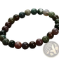 Natural Polished Gemstone and Agate Beaded Bracelet