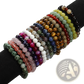 Natural Polished Gemstone and Agate Beaded Bracelet