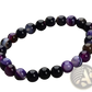 Natural Polished Gemstone and Agate Beaded Bracelet