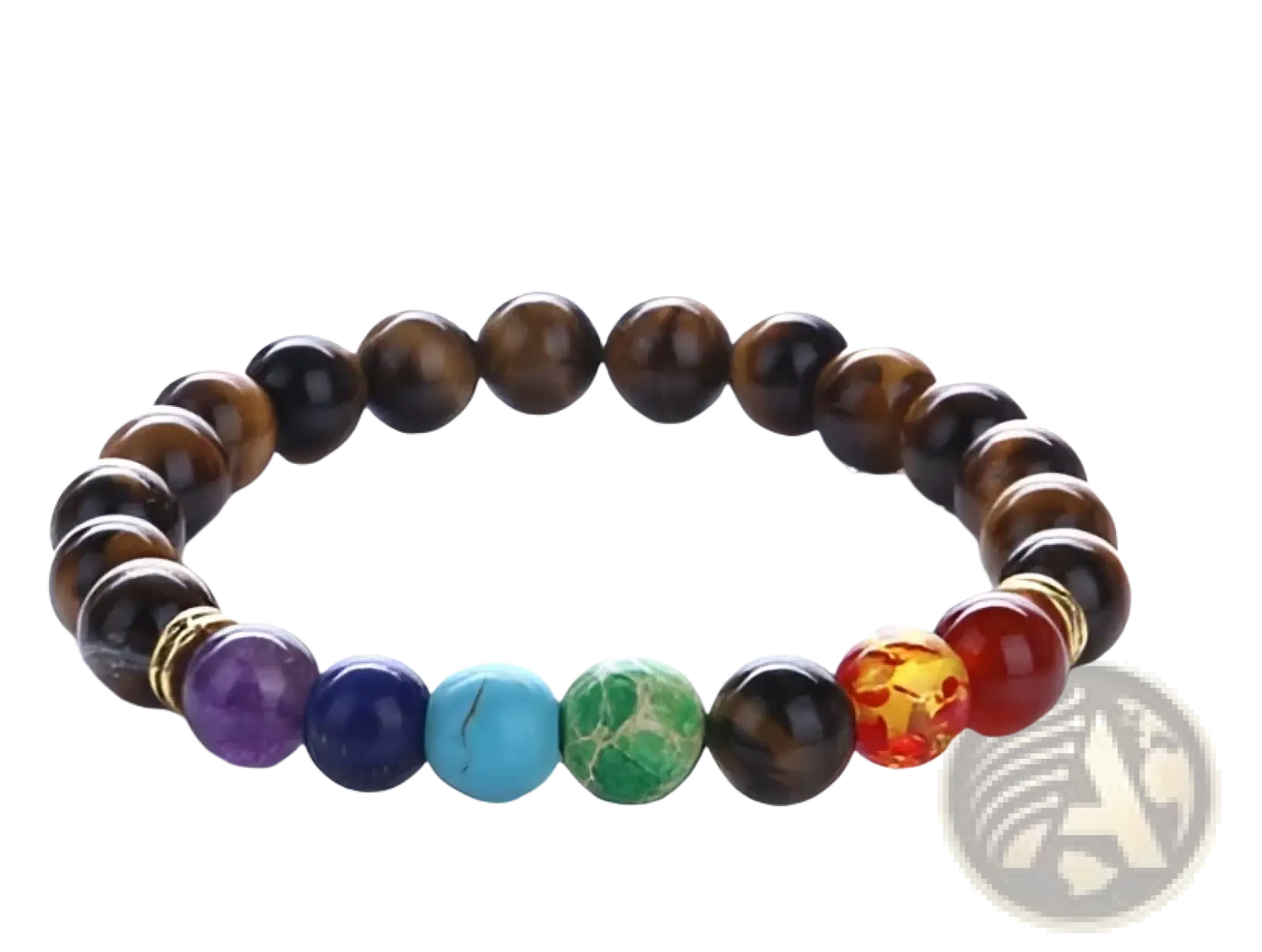 Natural Stone Chakra Energy Turquoise Beaded Bracelet
