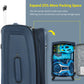 Navy Blue Softside Expandable 3 Piece Spinner Luggage Set