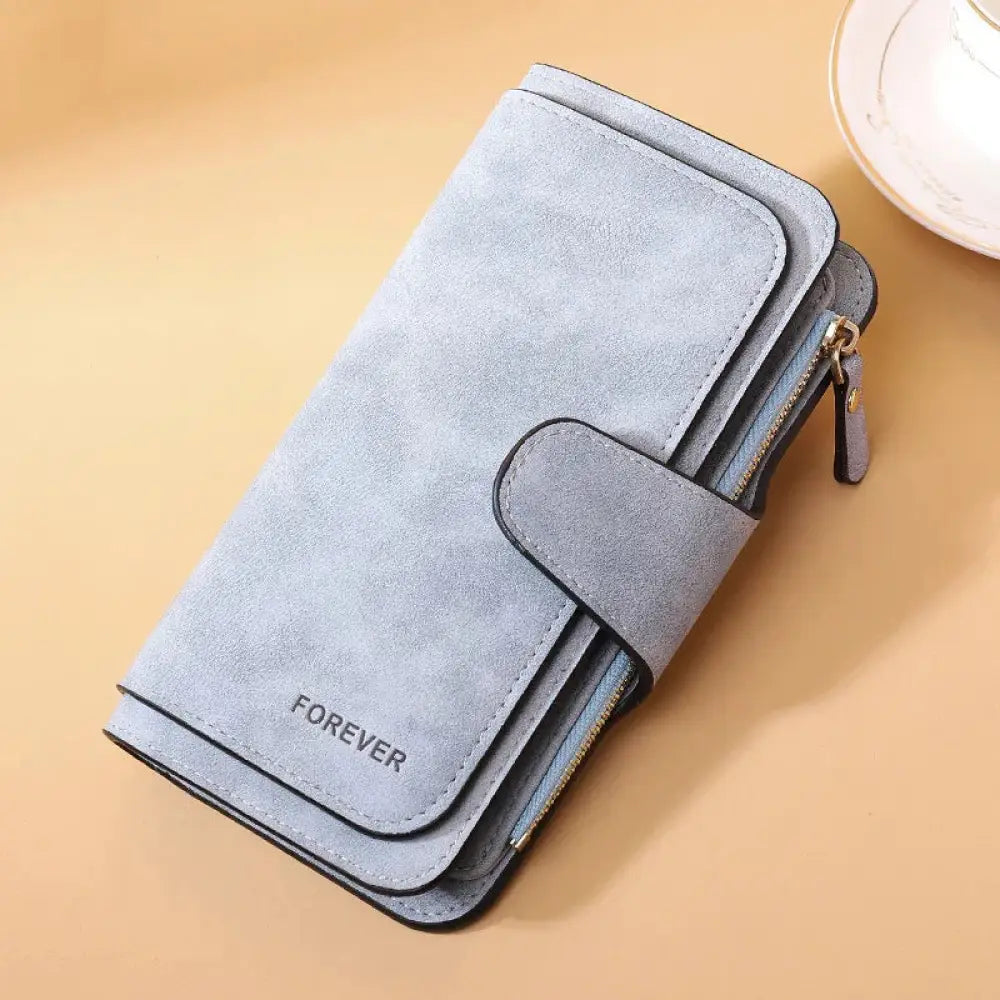 Women's Forever Suede Trifold Buckle Wallet