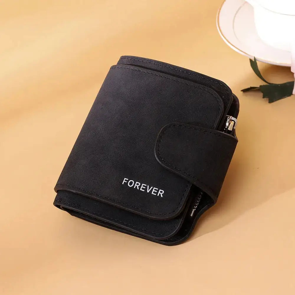 Women's Forever Suede Trifold Buckle Wallet