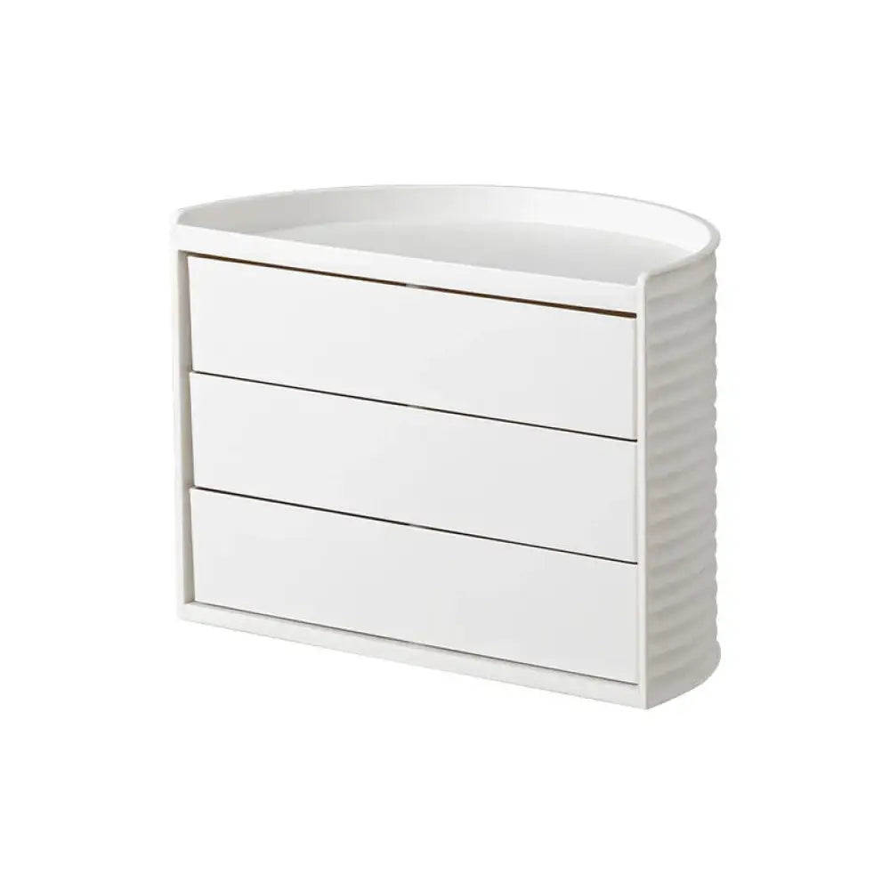 360 Rotating White Tiered Makeup and Jewelry Organizer