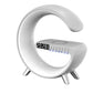 G-shaped Led Lamp with Bluetooth Speaker and Wireless Charger
