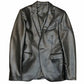 Men's Slim Fit Korean Polo Collar Pu Leather Jacket