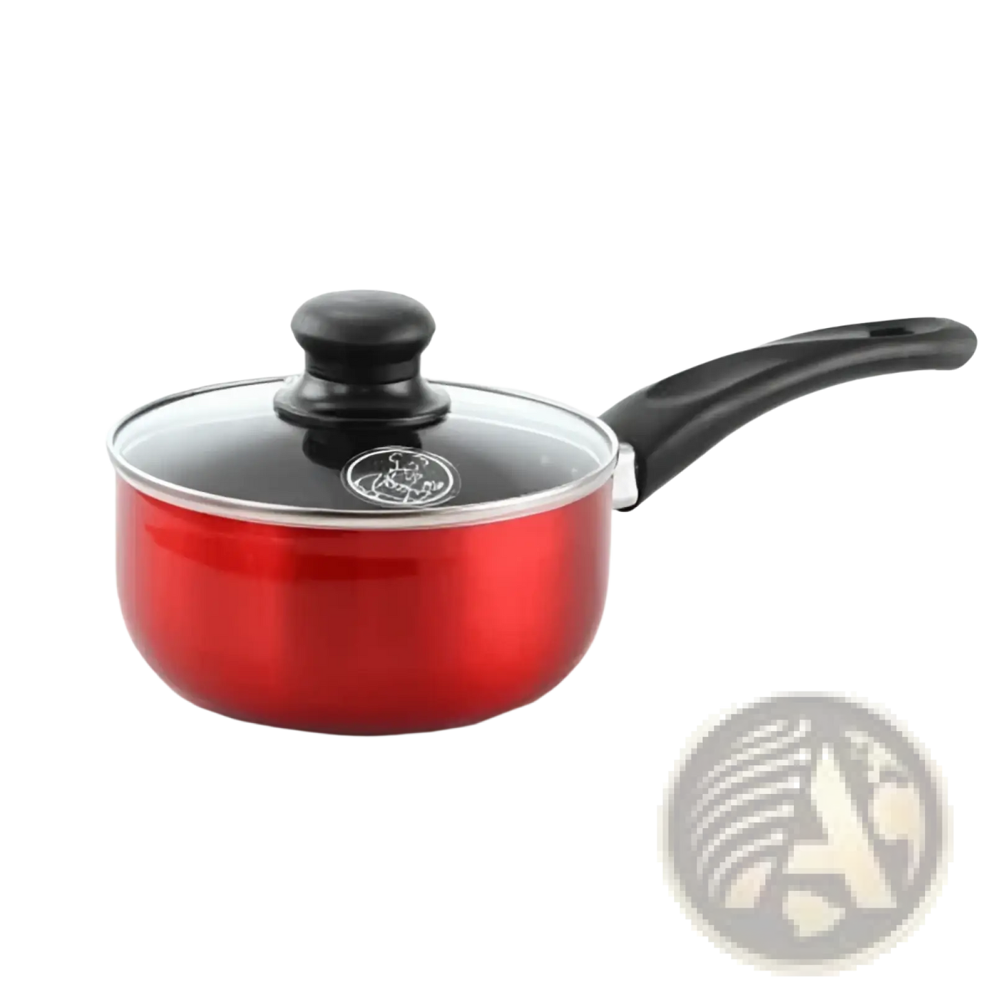 Non-stick Cookware Set 7 Piece Red Aluminum