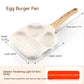 Nonstick Four Hole Egg Frying Pan with Wood Handle