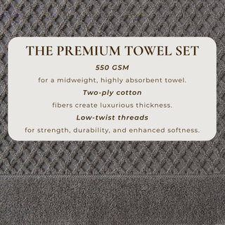 Cotton Diamond Waffle Weave Bath Towel Set - Grayson Collection
