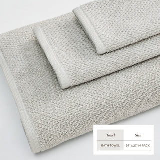 Cotton Textured Bath Towel Set - Acacia Collection