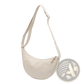 Nylon Dumpling Messenger Bag Curved Crossbody Strap