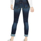 Indigo Rein Junior's Mid Rise Triple Button Cuffed Skinny Jeans Blue Size 5