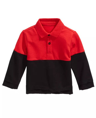 First Impressions Baby Boys Colorblocked Collared Shirt Red Size 18MOS