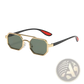 Octagonal Metal Steampunk Uv400 Fashion Sunglasses