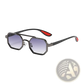 Octagonal Metal Steampunk Uv400 Fashion Sunglasses